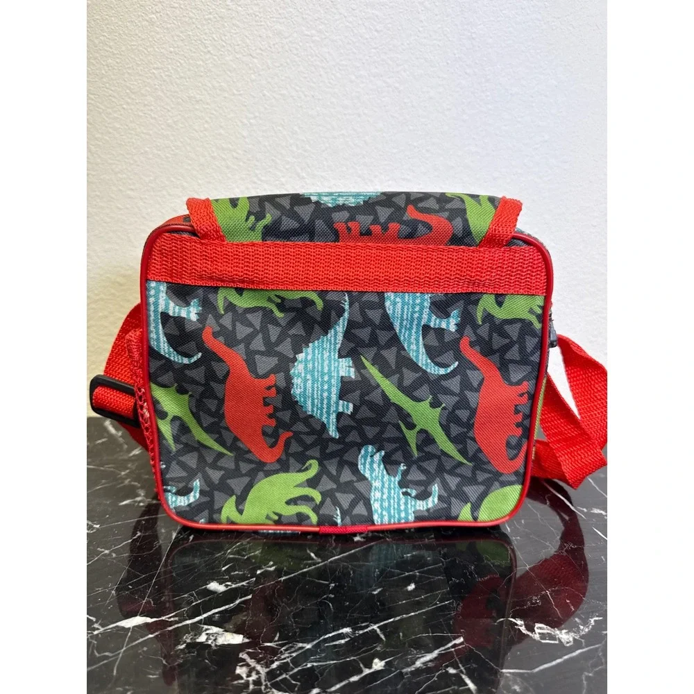 Sonic the Hedgehog Kids Bag Dinosaur‎ Print Red Blue Shoulder Strap